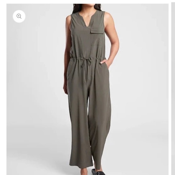 ATHLETA Topanga Jumpsuit, Mountain Olive - Picture 1 of 15